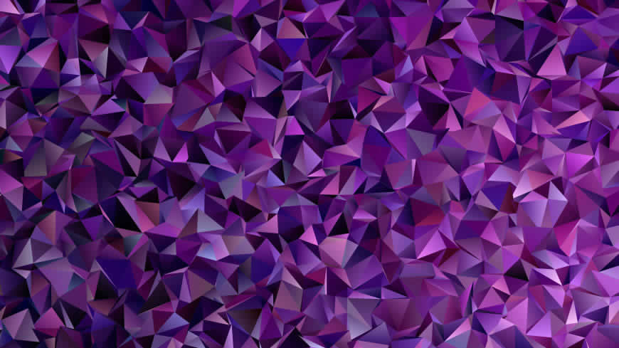 紫色 低多边形 背景高清壁纸图片 3840x2160