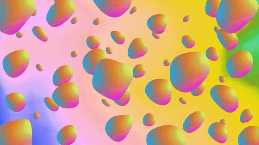 彩色气泡背景高清壁纸图片 3840x2160