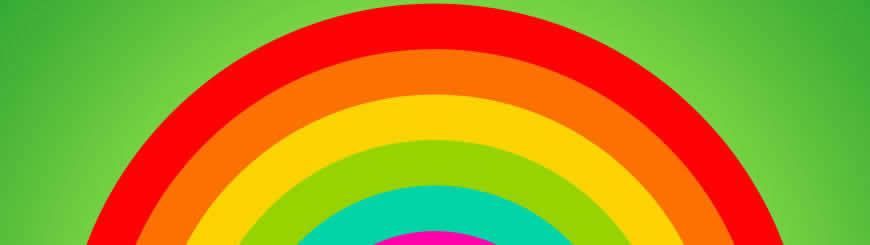彩虹圆弧高清壁纸图片 3840x1080