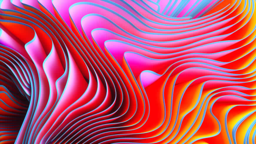 彩色抽象旋涡背景高清壁纸图片 2560x1440