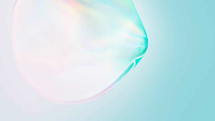 三星Galaxy Note10内置彩色气泡背景高清壁纸图片 3840x2160