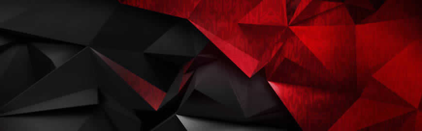 红黑低多边形背景高清壁纸图片 3840x1200