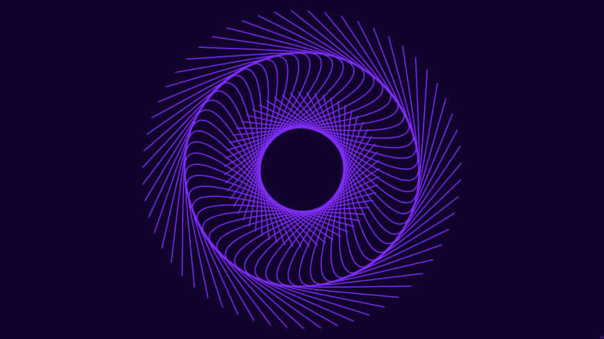 紫色螺旋圆圈高清壁纸图片 7680x4320