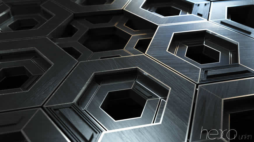 3D六边形高清壁纸图片 1920x1080