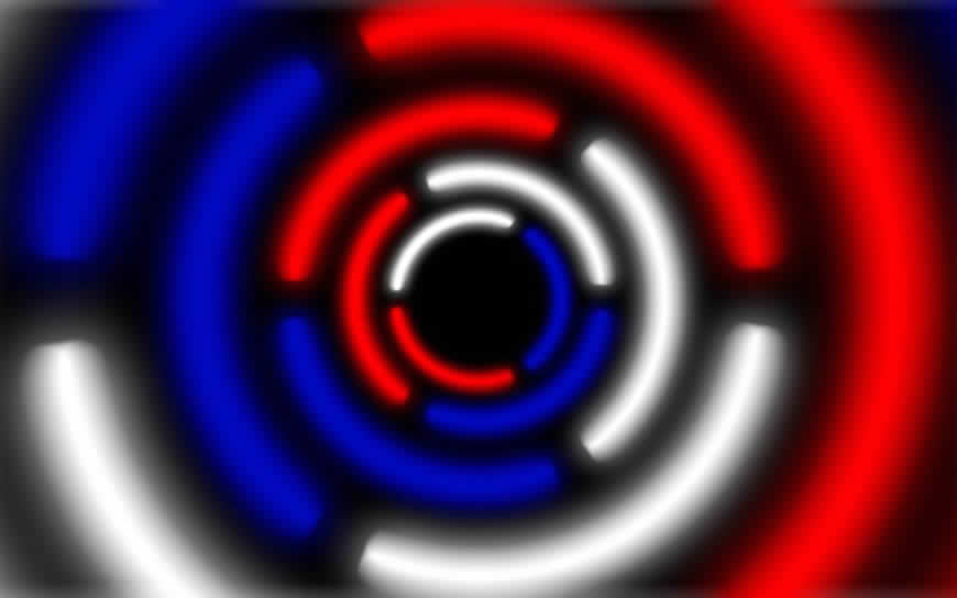红白蓝圆圈背景高清壁纸图片 1680x1050