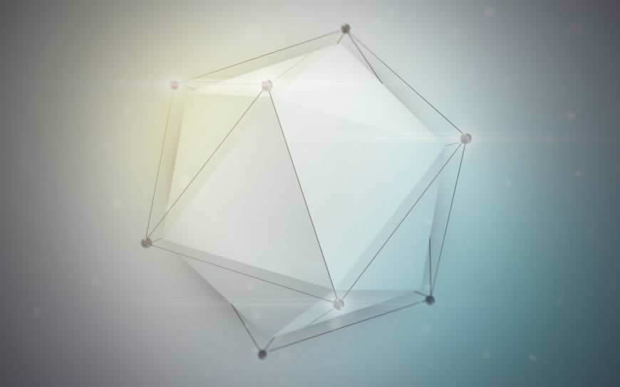 抽象立体几何设计高清壁纸图片 1680x1050