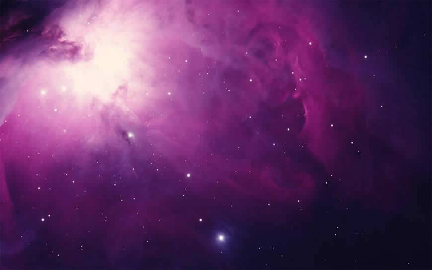 奇幻的紫色星云背景高清壁纸图片 1440x900