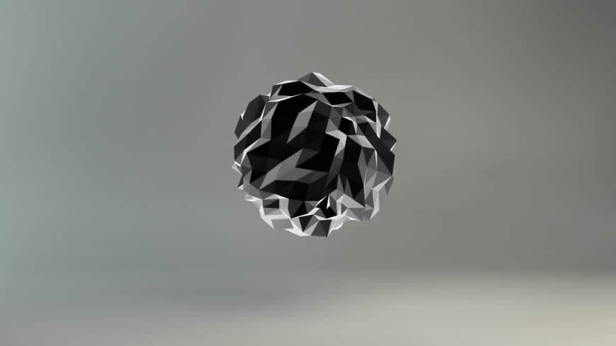 3D多菱角球体高清壁纸图片 1920x1080