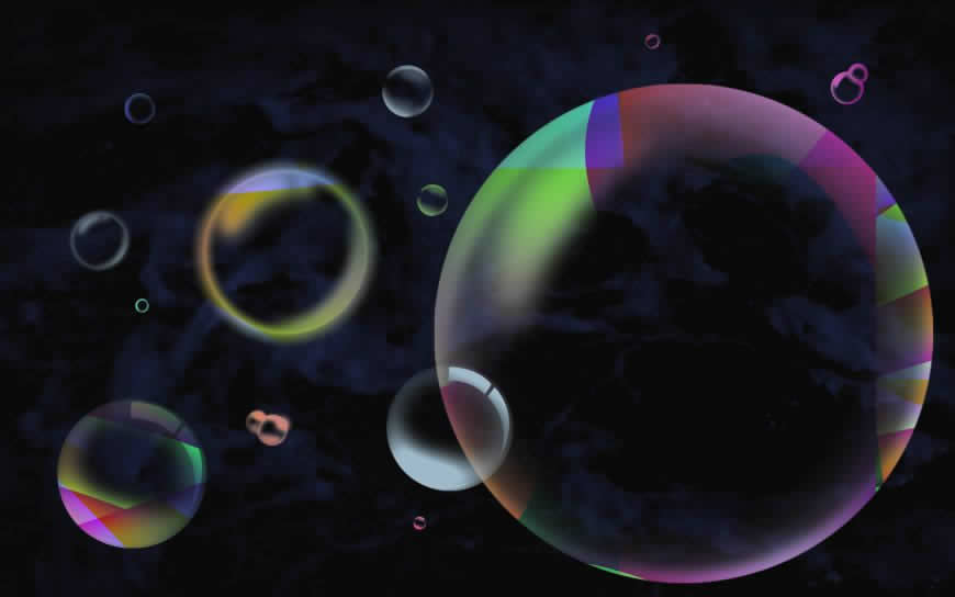 彩色气泡高清壁纸图片 2560x1600