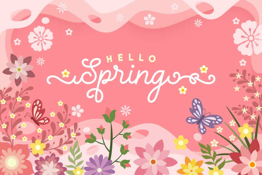 粉色 春天 Spring 花纹高清壁纸图片 3000x2000