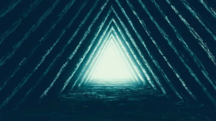 三角形洞穴高清壁纸图片 3840x2160