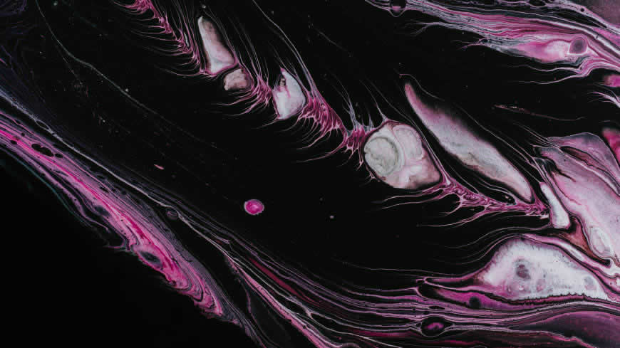 紫黑色抽象插画高清壁纸图片 5120x2880