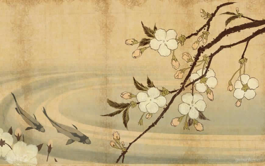 中国的花鸟画高清壁纸图片 1920x1200