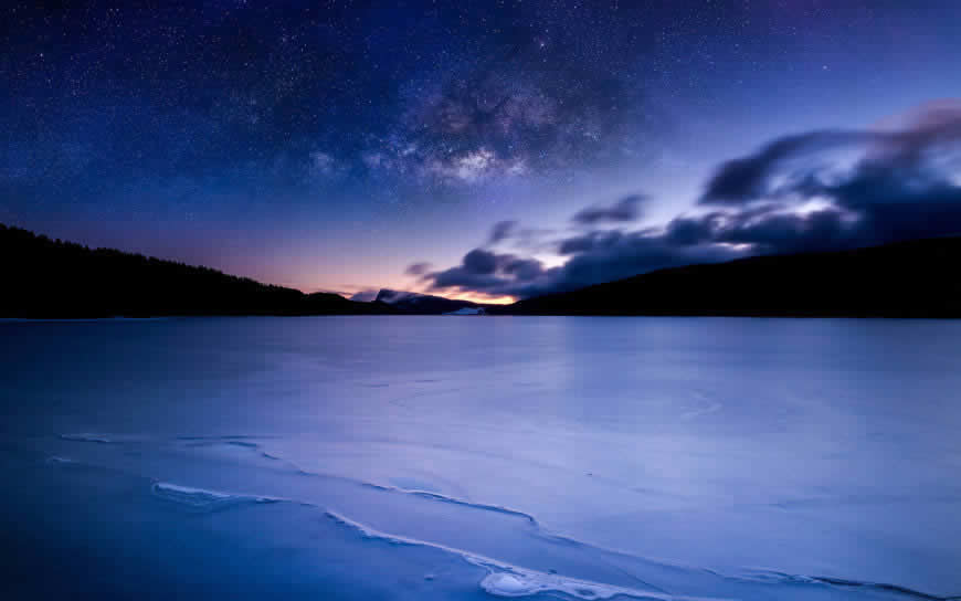 夜晚 星空 湖泊高清壁纸图片 2560x1600