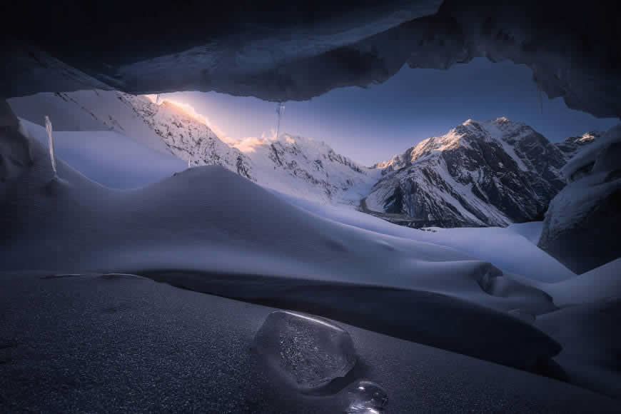 高山 山洞 冰川 雪高清壁纸图片 3000x2000