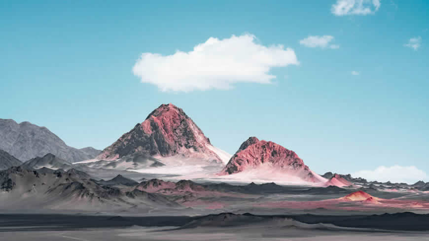 戈壁滩 沙漠 山脉高清壁纸图片 2560x1440