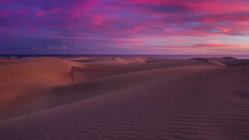 日落 沙漠高清壁纸图片 3840x2160