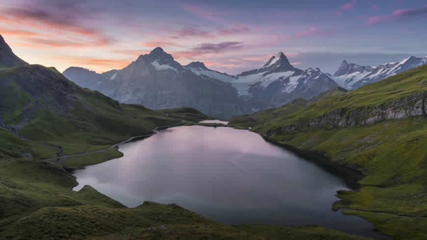 山脉 雪山 湖泊高清壁纸图片 5120x2880