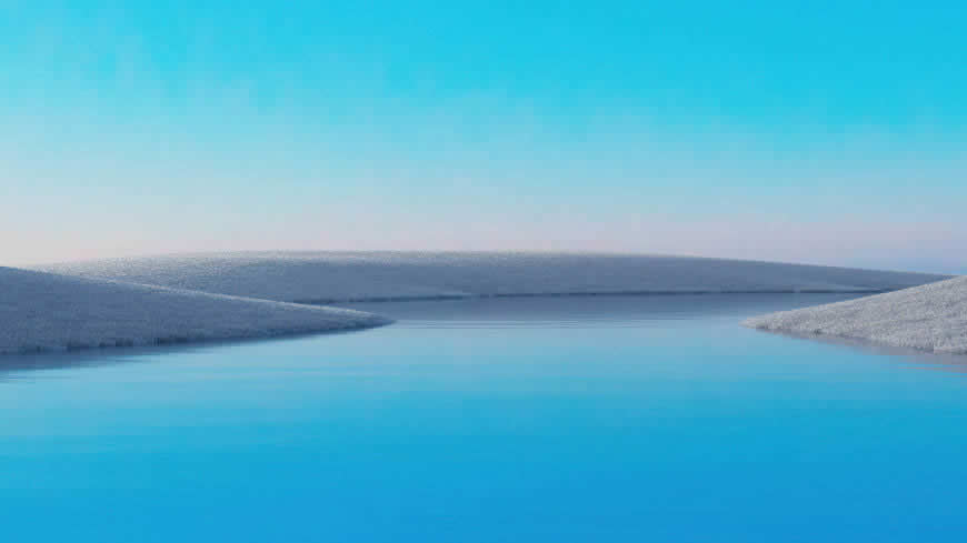 Microsoft Surface 蓝色 河流高清壁纸图片 3840x2160