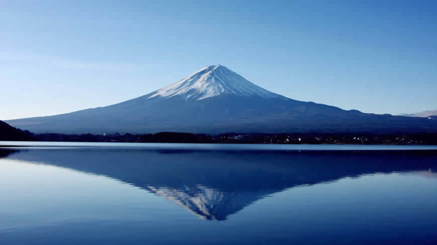 富士山 倒影高清壁纸图片 3840x2160