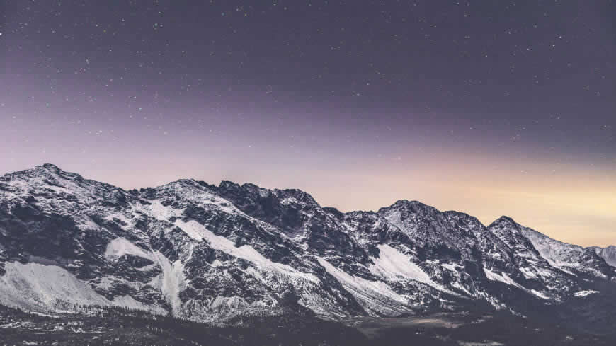 雪山 星空高清壁纸图片 5120x2880