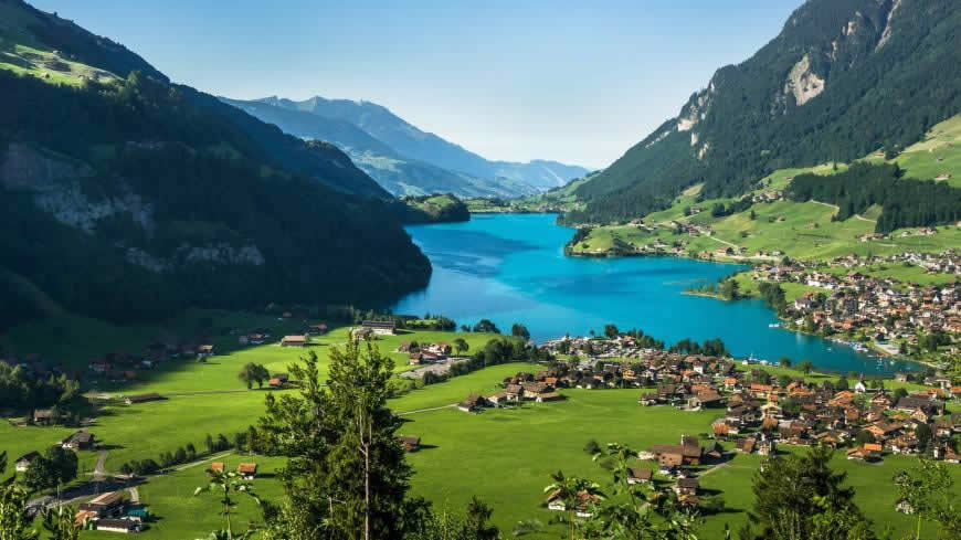 瑞士隆格恩湖绝美风景高清壁纸图片 1920x1080