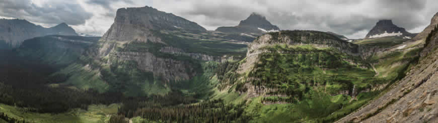 加拿大冰川国家公园高清壁纸图片 5120x1440