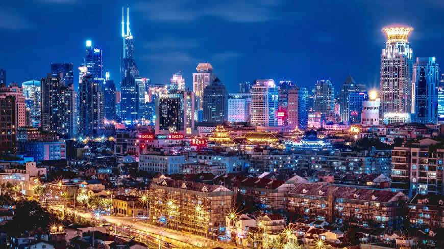 上海夜景高清壁纸图片 3840x2160