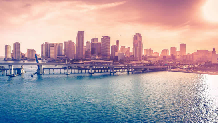 美国迈阿密城市风景高清壁纸图片 5120x2880
