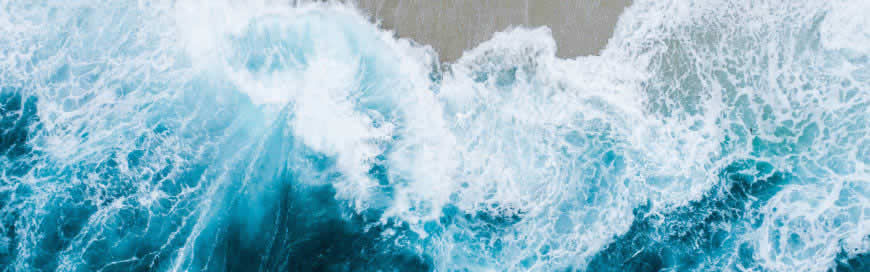 美丽的海浪高清壁纸图片 3840x1200