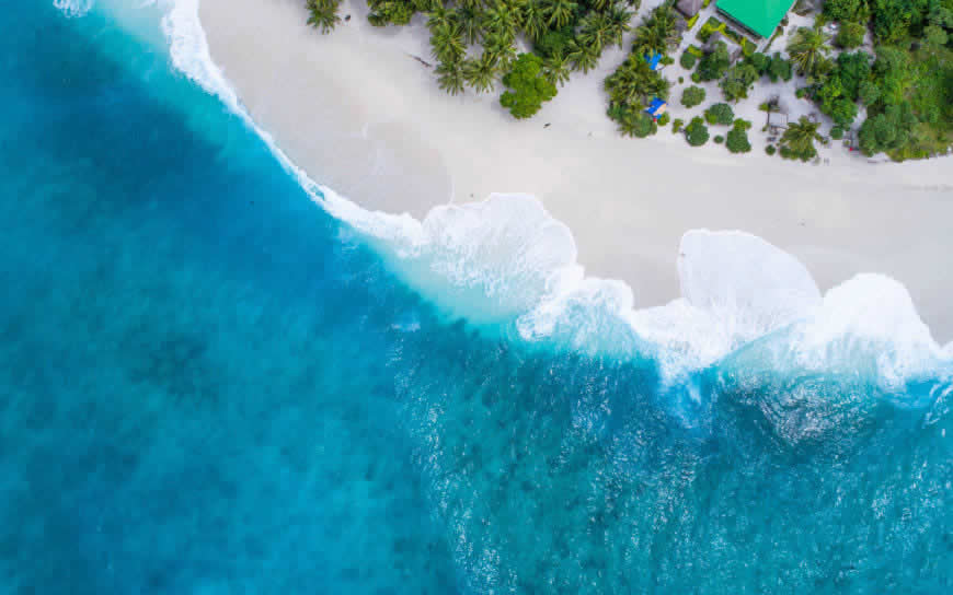 马尔代夫群岛海滩高清壁纸图片 3840x2400