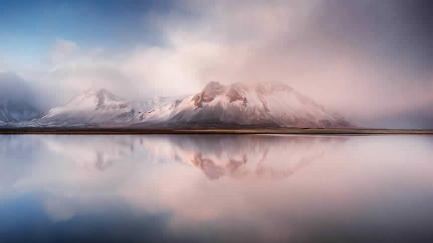 美丽的冰岛雪山高清壁纸图片 3840x2160