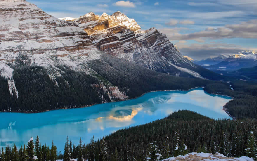 加拿大班夫国家公园梦莲湖高清壁纸图片 3840x2400
