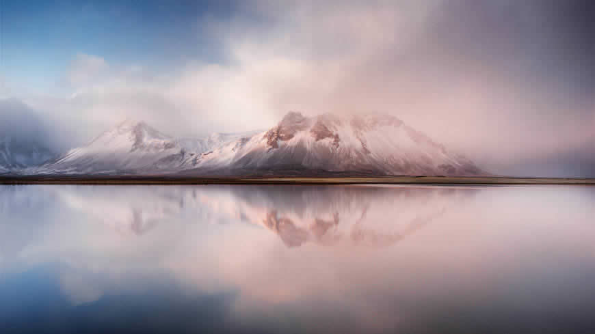 美丽的冰岛雪山高清壁纸图片 5120x2880