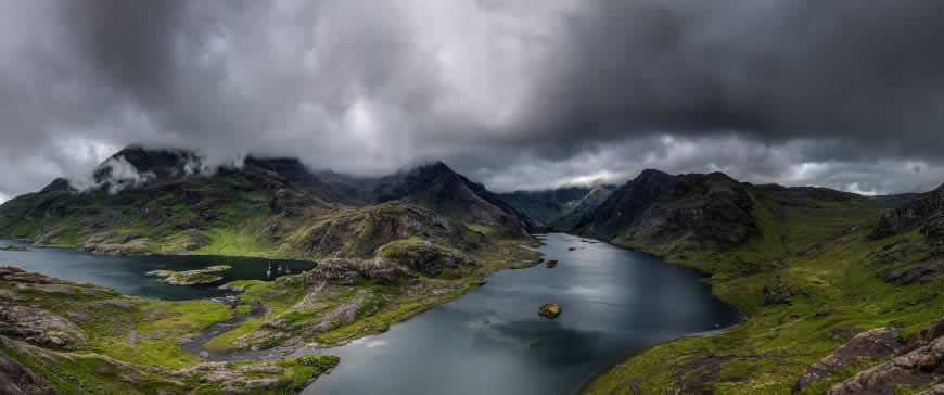 苏格兰自然风景高清壁纸图片 3440x1440