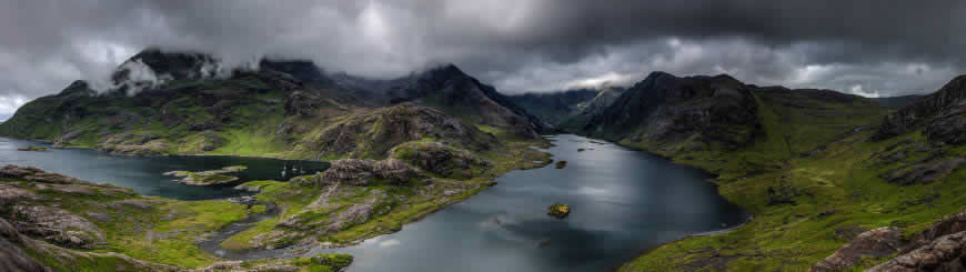 苏格兰自然风景高清壁纸图片 3840x1080