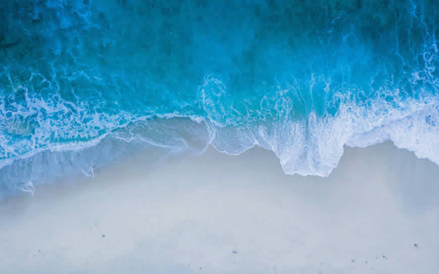 蓝色的海浪高清壁纸图片 3840x2400