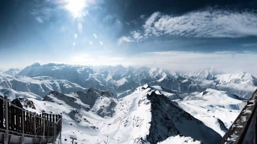 法国雪山风景高清壁纸图片 1920x1080