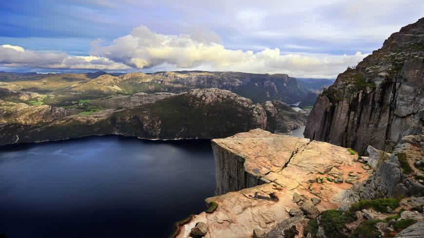 挪威吕瑟峡湾风景高清壁纸图片 1920x1080