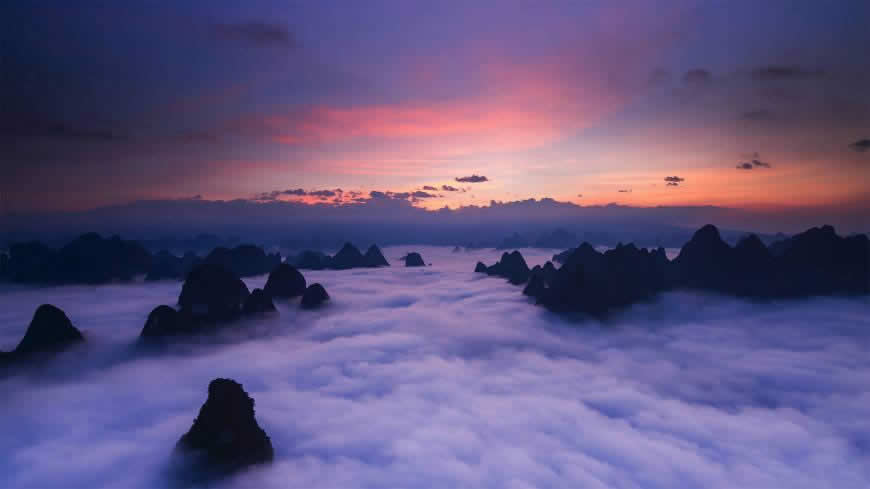日落云海风景高清壁纸图片 1920x1080