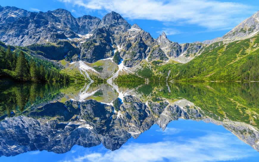 湖泊山脉风景高清壁纸图片 2880x1800
