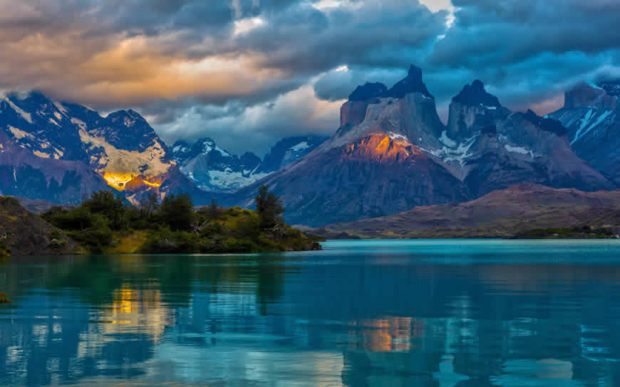 阿根廷巴塔哥尼亚山水天空风景高清壁纸图片 2880x1800