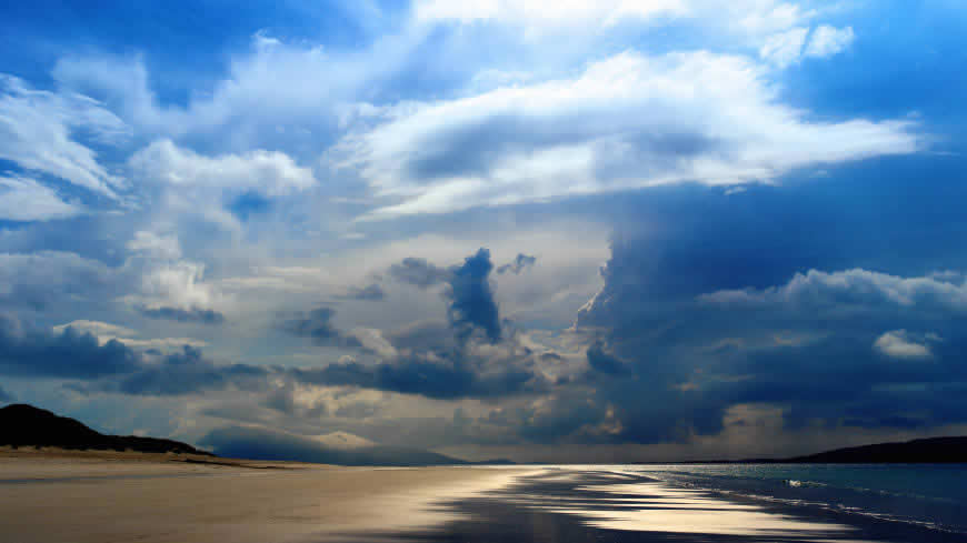 大海天空海滩风景高清壁纸图片 5120x2880