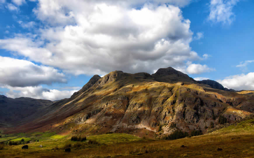 英格兰山峰天空风景高清壁纸图片 3840x2400