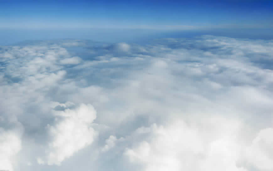 白色的云层高清壁纸图片 1920x1200