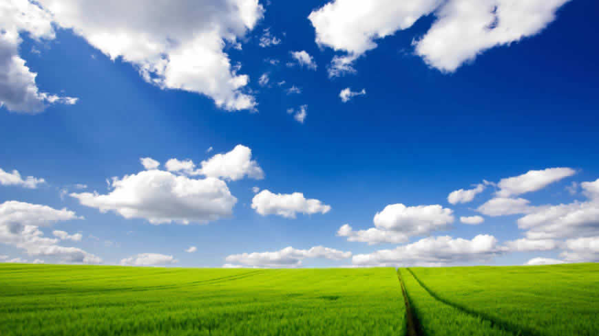 清新自然雅致的蓝天白云风景高清壁纸图片 1920x1080