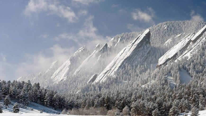 科罗拉多雪山森林风景高清壁纸图片 1920x1080