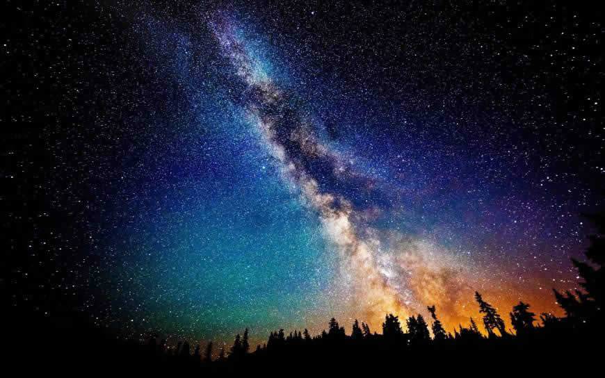 美丽璀璨的夜空高清壁纸图片 2560x1600