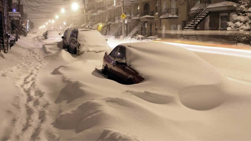 冬季被雪掩埋的汽车风景高清壁纸图片 1920x1080