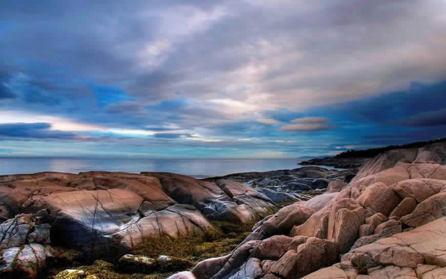 海边巨石风景高清壁纸图片 1920x1200
